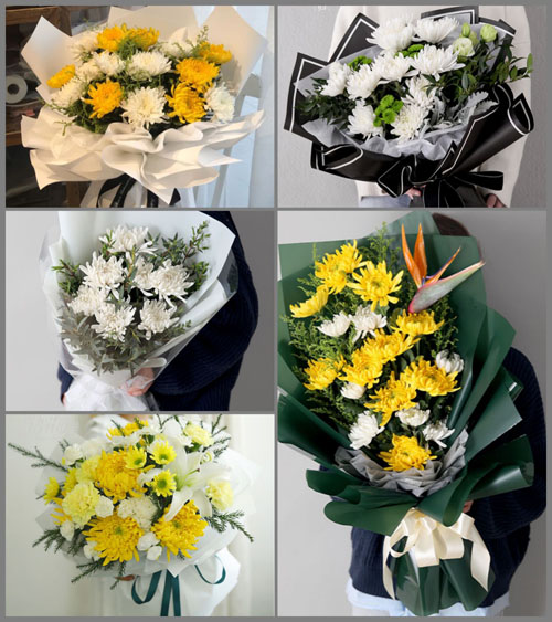 陕西铜川市王益区王家河街道白事花束代送